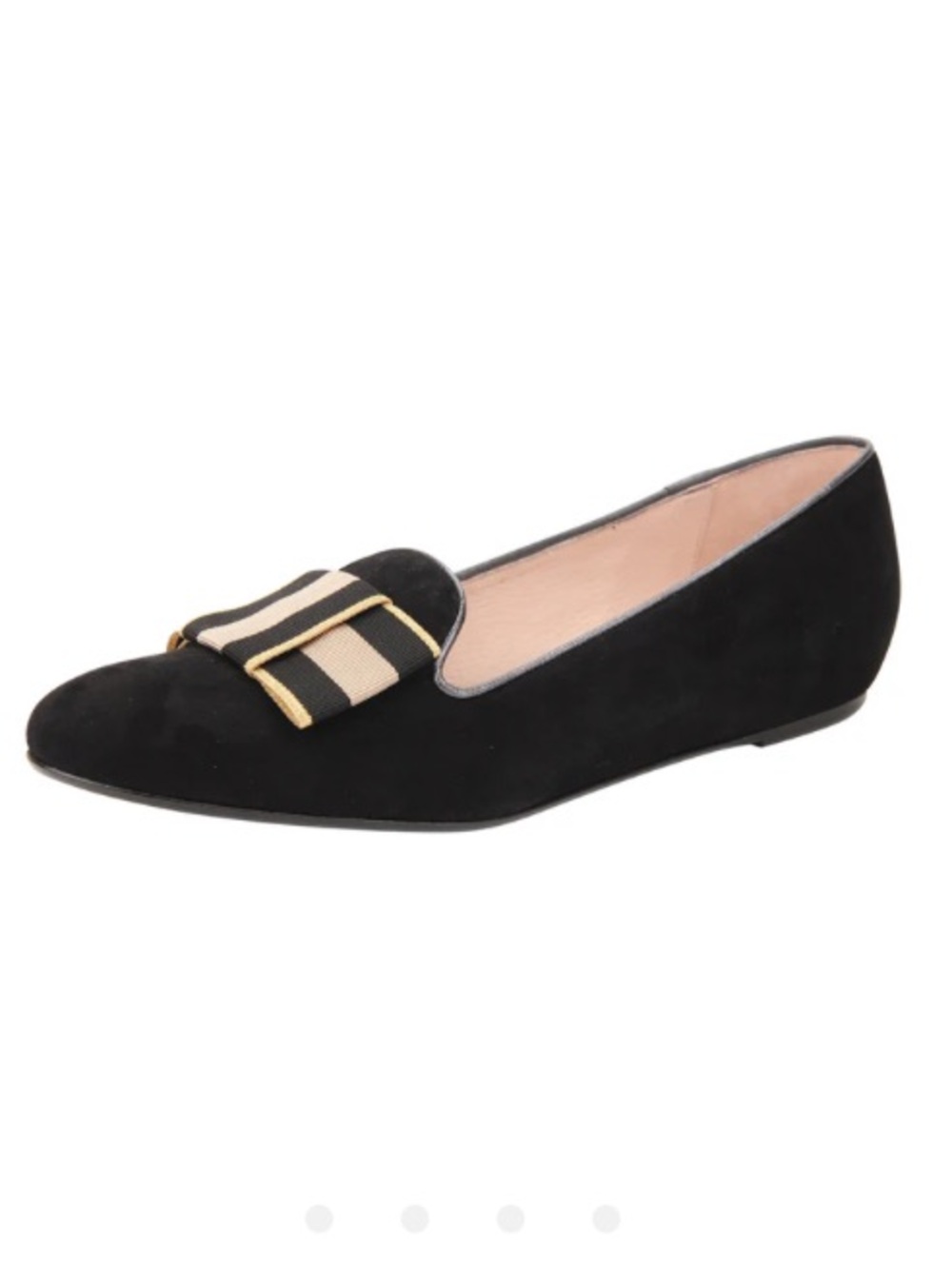 Patricia Green Avery Smoking Slipper Flat Black Suede Size 9.5